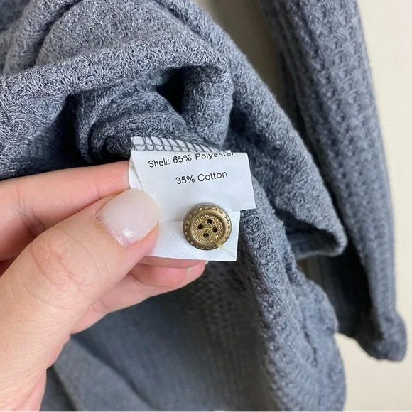 NWT Front Knot Tie Drop shoulder Sweater Blouse top Large - Picture 5 of 7